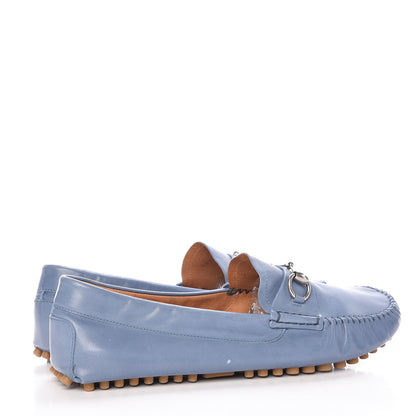Gucci Calfskin Mens Horsebit Loafers 9.5 Light Blue 4 of 14