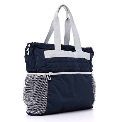 Chanel Nylon Sport Tote Navy White 3 of 18