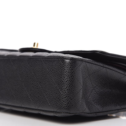 Chanel Caviar Quilted Medium Double Flap Black 7 of 10