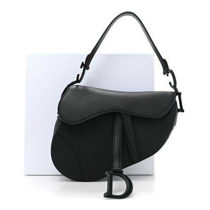Christian Dior Ultra Matte Calfskin Saddle Bag Black 10 of 10