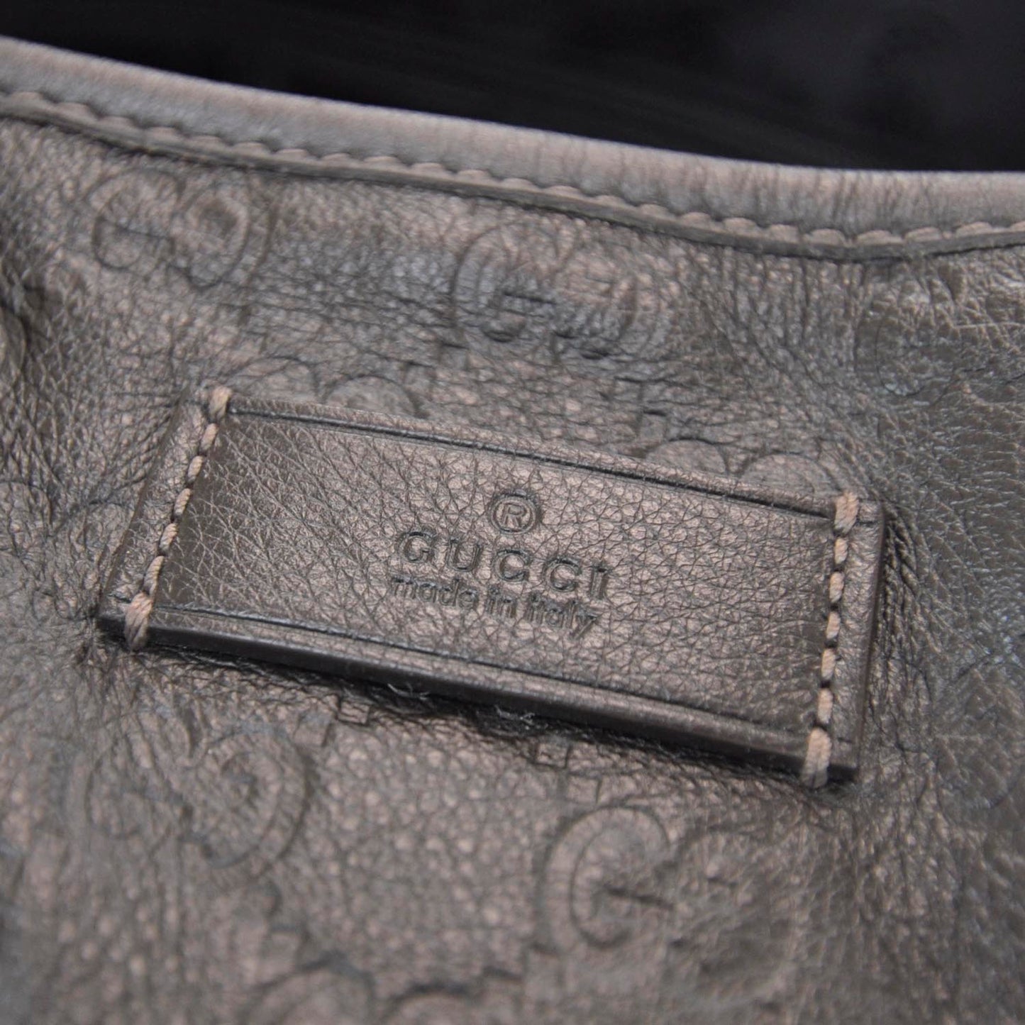 Guccissima Medium Joy Tote Bag Dark Brown