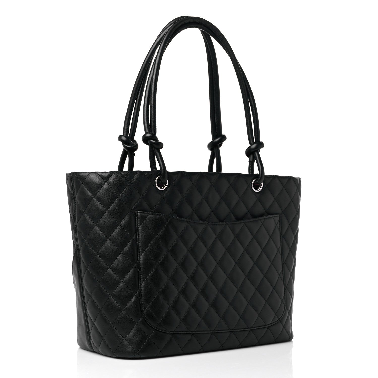 Chanel Calfskin Quilted Large Cambon Tote Black 3 of 16