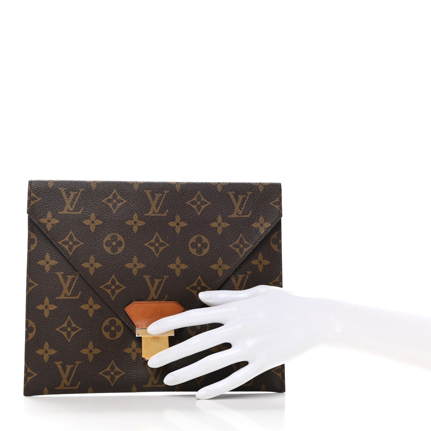 Monogram Poche Plate Envelope Clutch PM