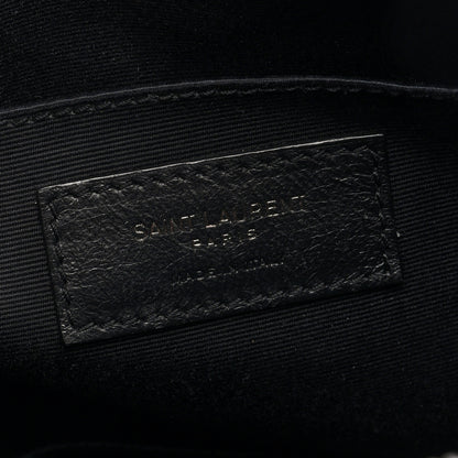 Saint Laurent Calfskin Matelasse Monogram Lou Camera Bag Black 6 of 9