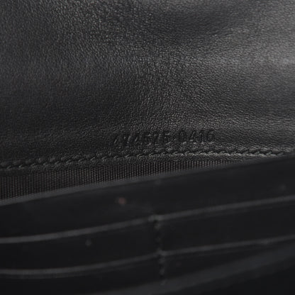 Gucci Velvet Matelasse GG Marmont Chain Wallet Black 6 of 13