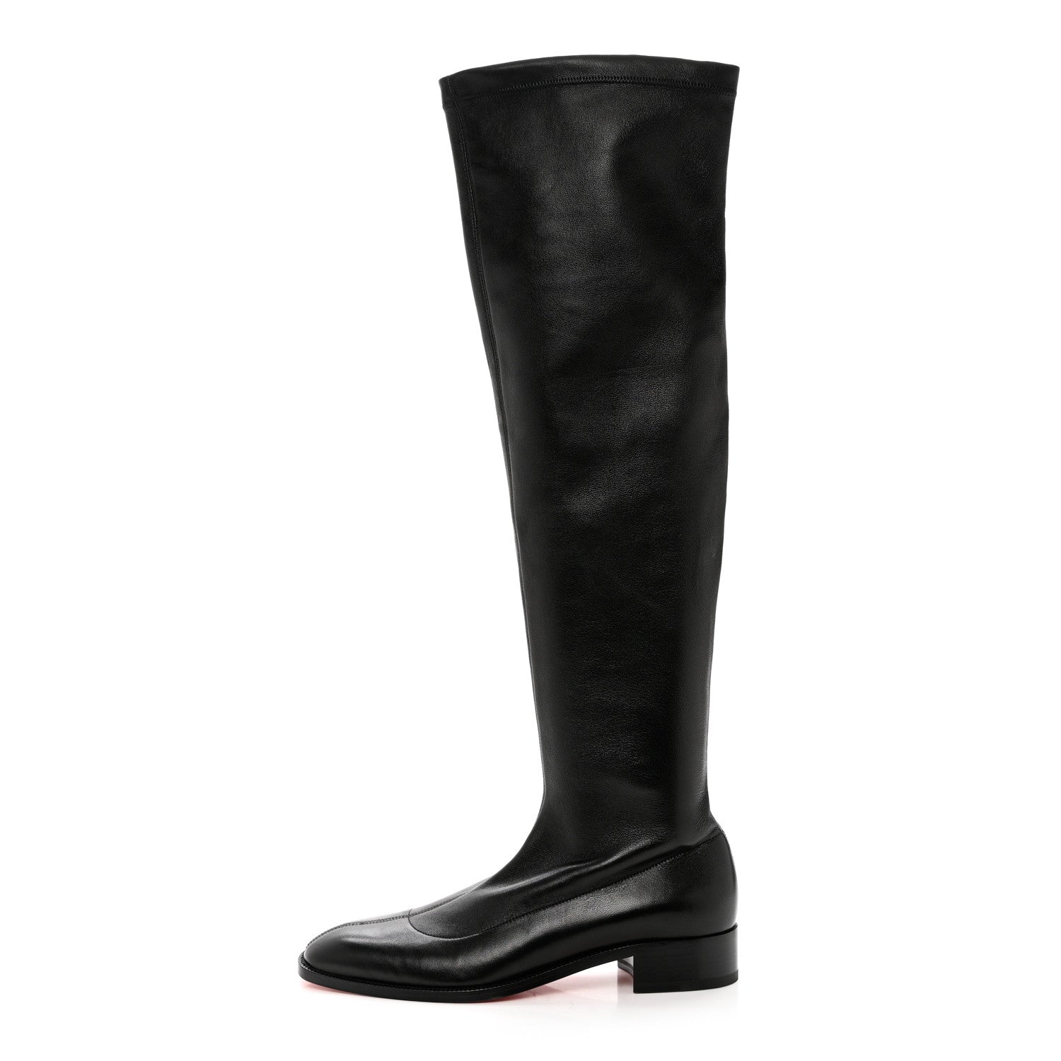 Christian Louboutin Nappa Theophila Stretch Over The Knee Boots 39.5 Black 1 of 7