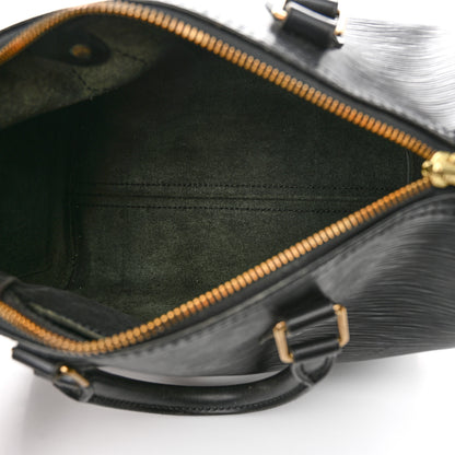 Louis Vuitton Epi Speedy 25 Black 5 of 20