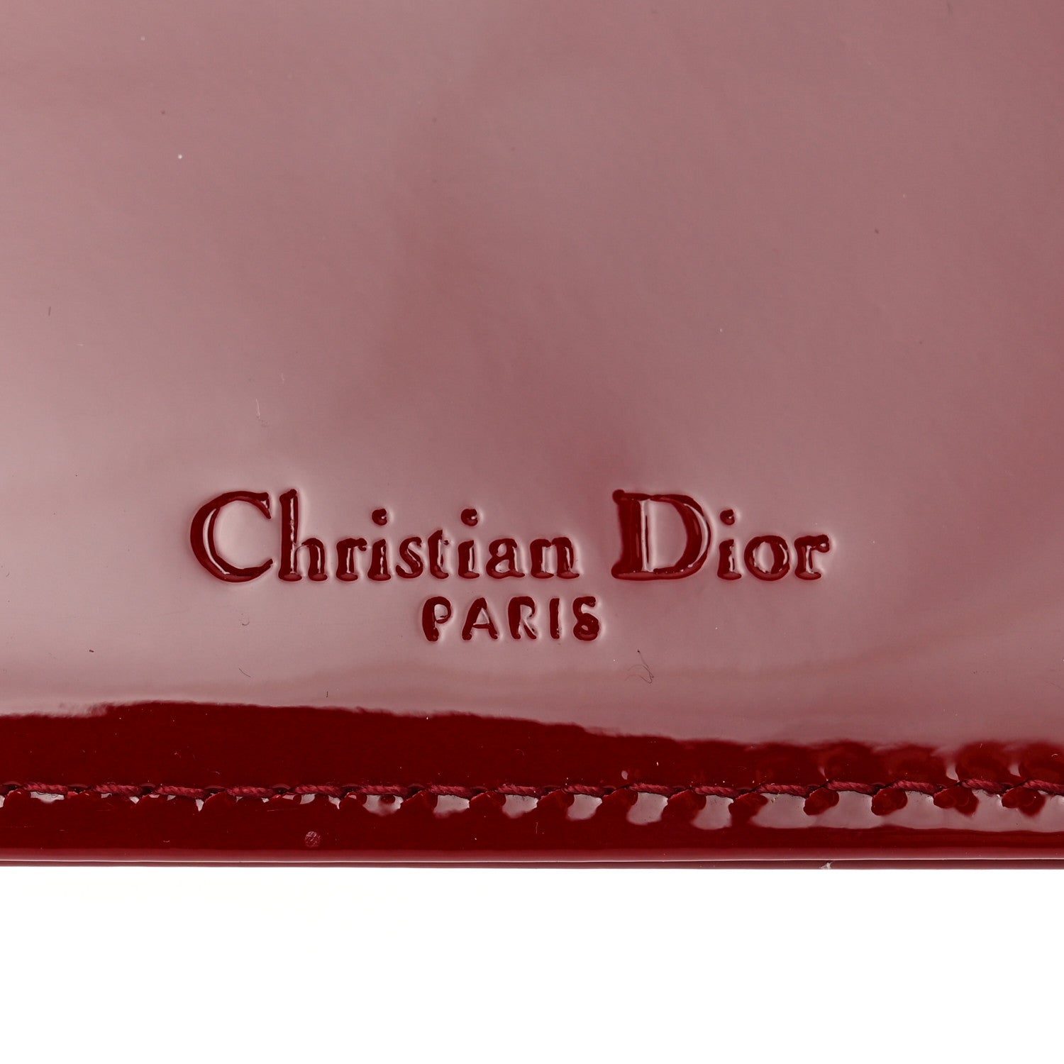 Christian Dior Patent Lady Dior Convertible Clutch Inserts Red 8 of 10