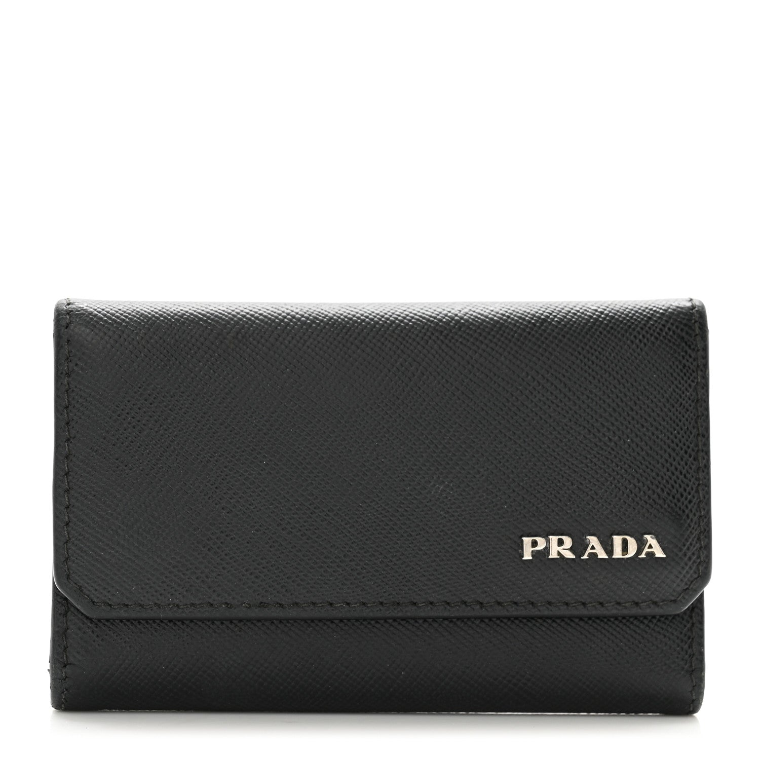 Prada Saffiano 6 Key Holder Black 1 of 11