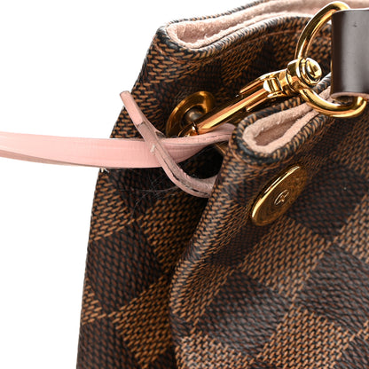 Louis Vuitton Damier Ebene Caissa Hobo Rose Ballerine 17 of 21