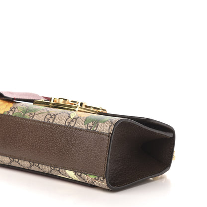Gucci GG Supreme Monogram Tian Small Padlock Shoulder Bag Beige Multicolor New Acero 11 of 16
