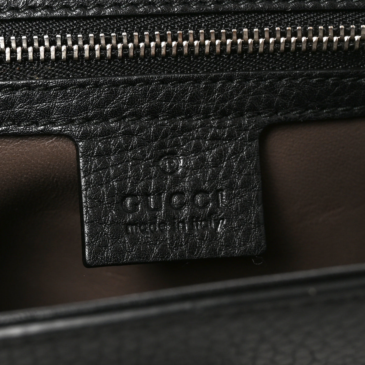 Gucci Calfskin Studded Medium Miss Bamboo Shoulder Bag Black 6 of 10