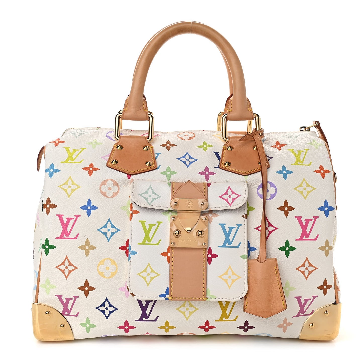 Monogram Multicolor Speedy 30 White