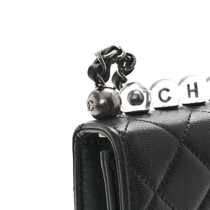 Chanel Lambskin Quilted Chic Pearls Flap Black 11 of 13