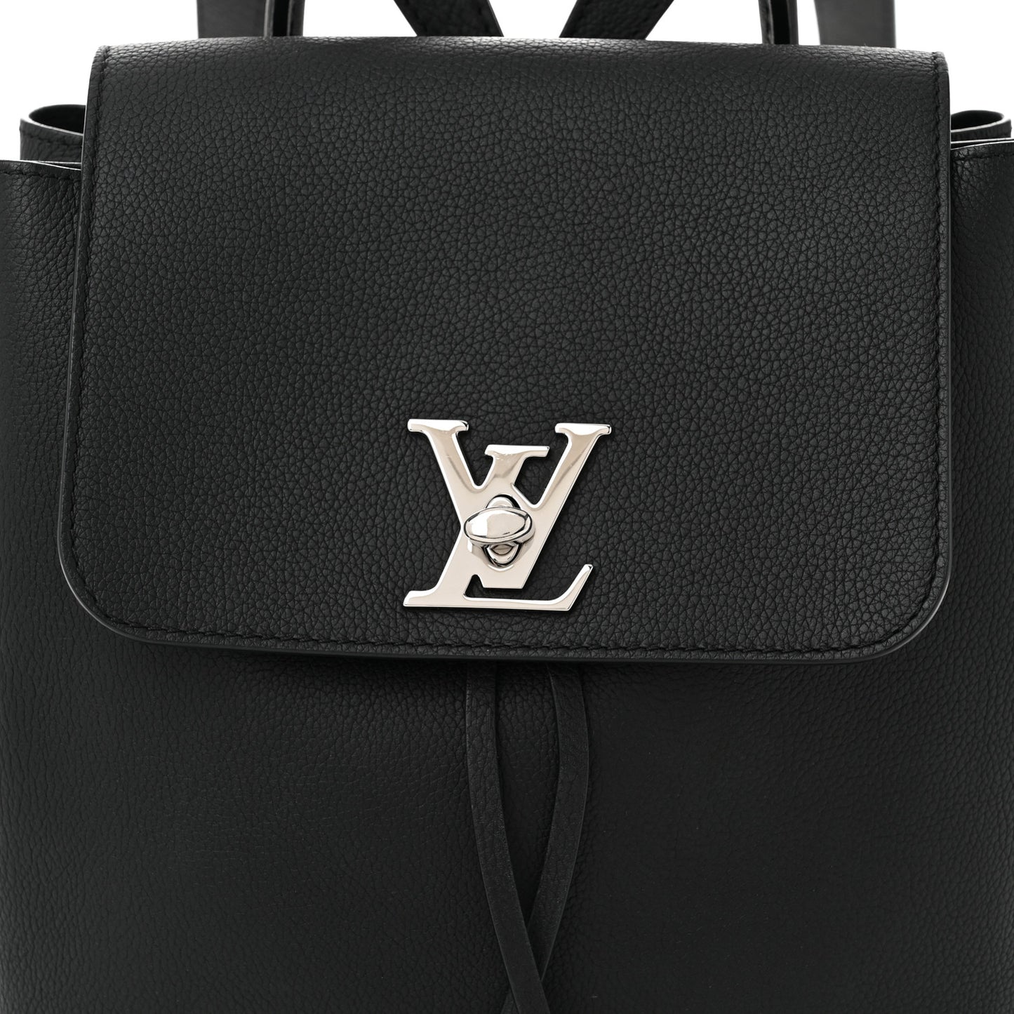 Calfskin Lockme Backpack Black
