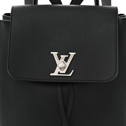 Louis Vuitton Calfskin Lockme Backpack Black 7 of 9