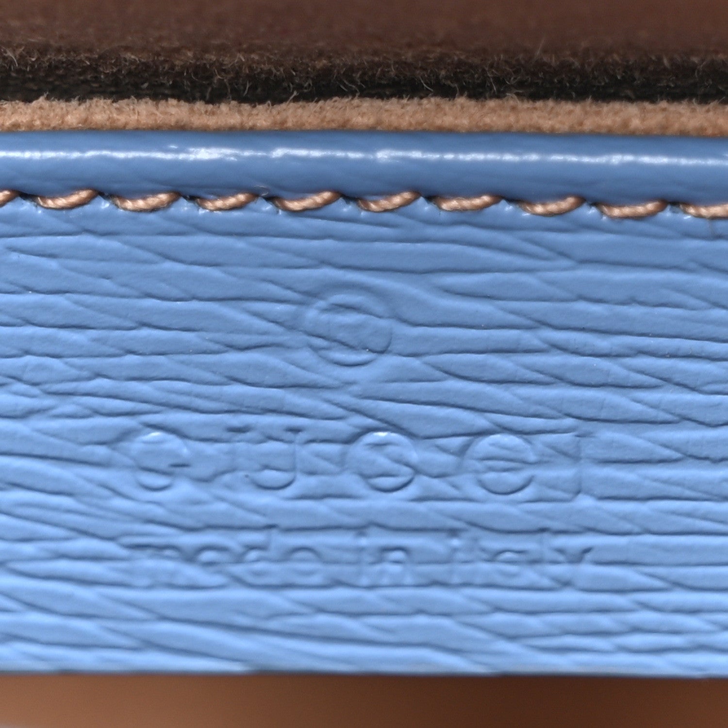 Gucci Shangai Calfskin Web New Flora Mini Sylvie Chain Shoulder Bag Azure 6 of 10