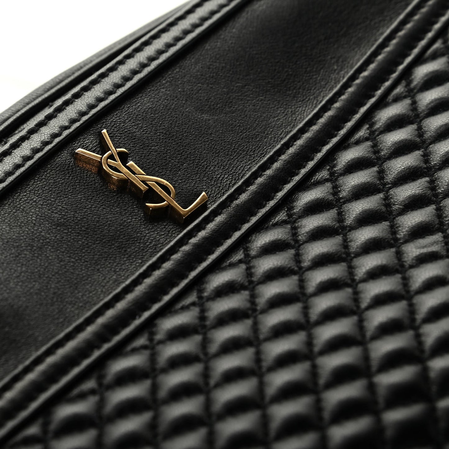 Lambskin Quilted Victoire Camera Bag Black
