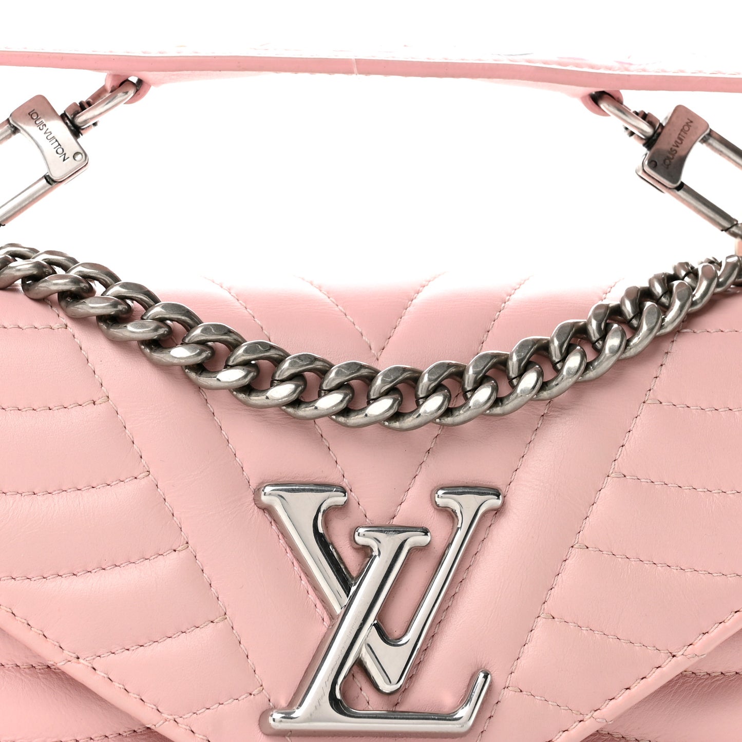 Calfskin New Wave Chain PM Smoothie Pink