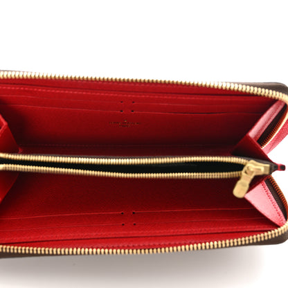 Louis Vuitton Damier Ebene Clemence Wallet Cherry 5 of 7