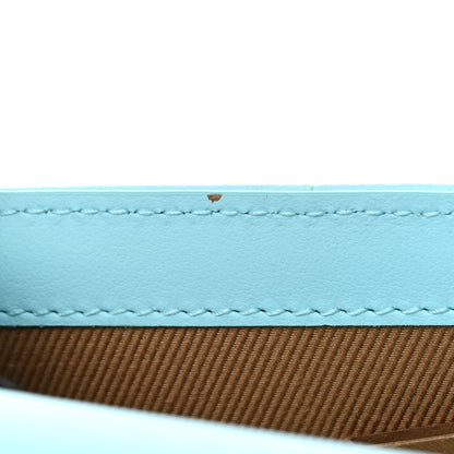 Burberry Lambskin Quilted Lola Clutch On Chain Cool Sky Blue 10 of 10