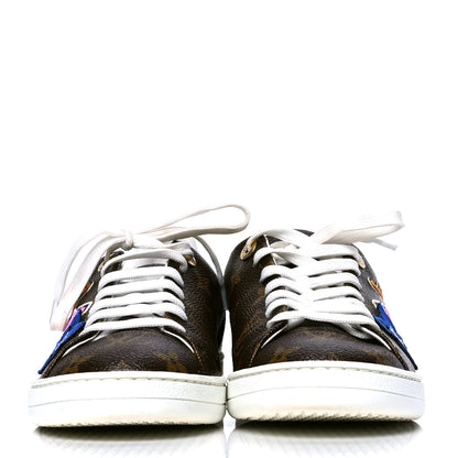 Louis Vuitton Calfskin Monogram LV Black Heart Sneakers 36 Cacao 2 of 4