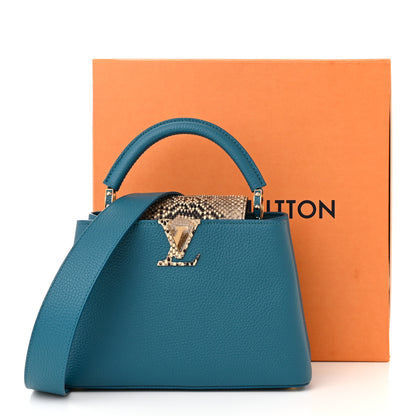 Louis Vuitton Taurillon Snakeskin Capucines BB Mallard 10 of 10