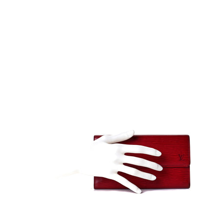 Louis Vuitton Epi Porte Tresor International Wallet Castillan Red 2 of 10