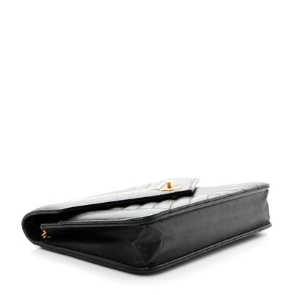 Chanel Lambskin Reversed Chevron Quilted Flap Black 4 of 11