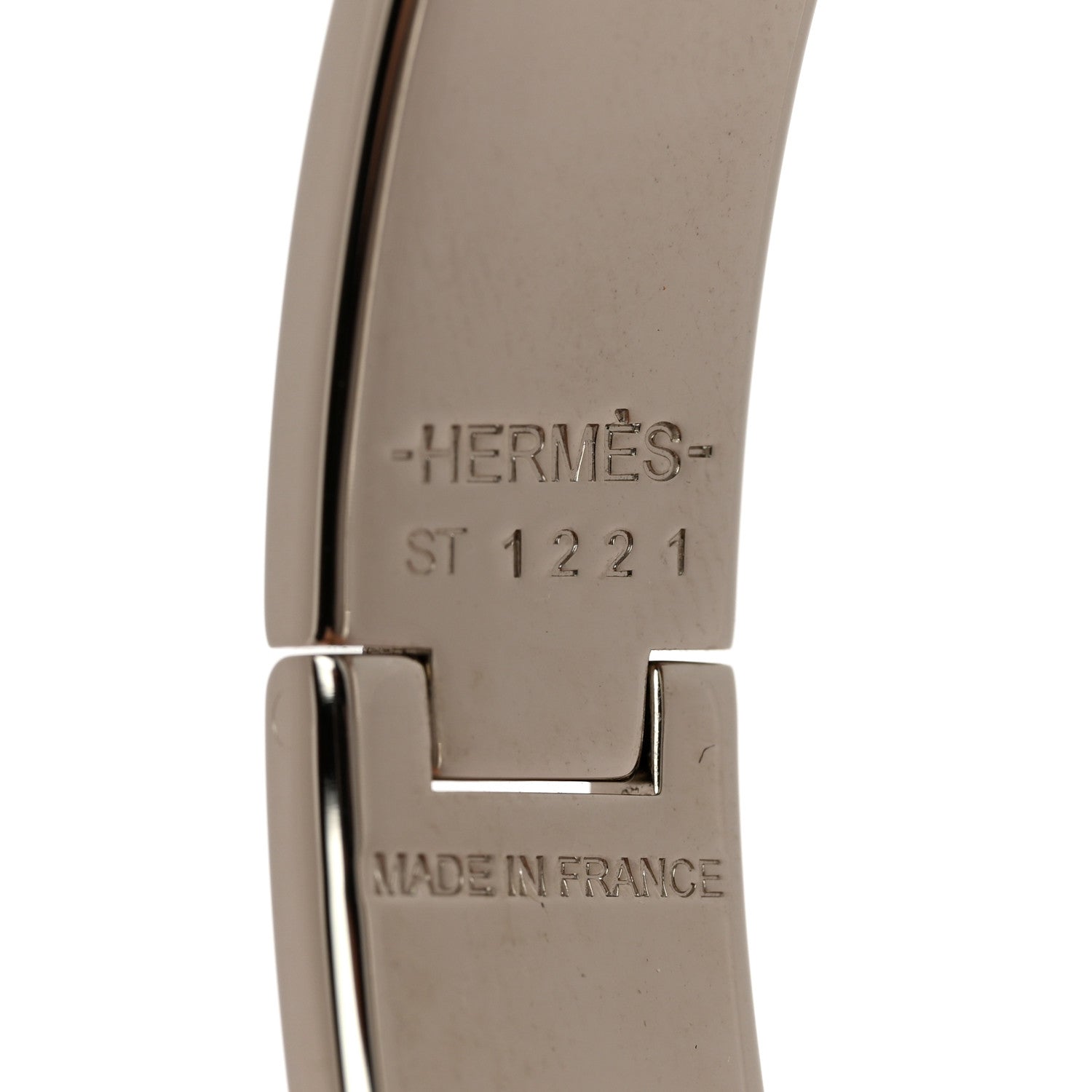 Hermes Enamel Narrow Clic Clac H Bracelet PM White 4 of 4