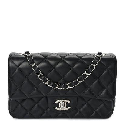 Chanel Lambskin Quilted Mini Rectangular Flap Black 1 of 12