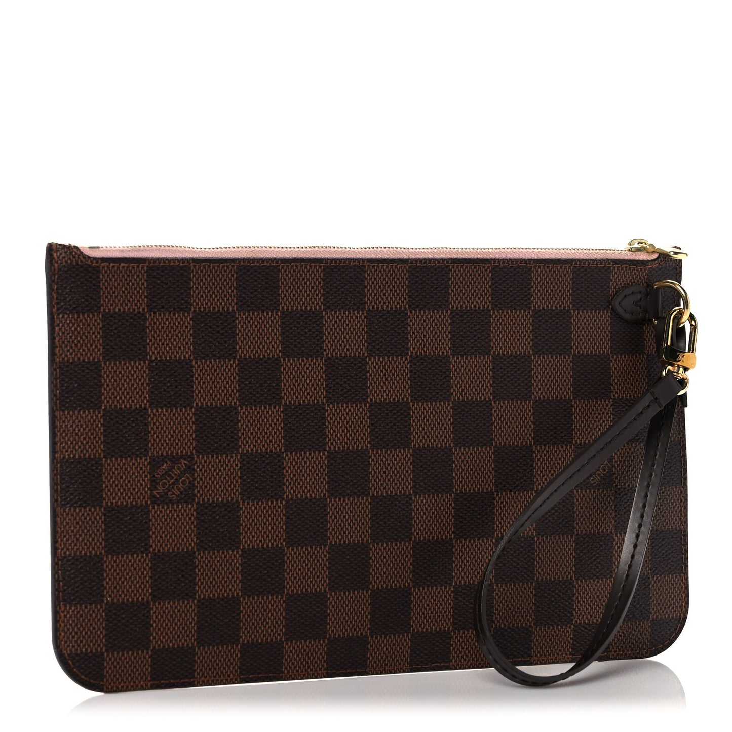 Damier Ebene Neverfull MM GM Pochette Rose Ballerine