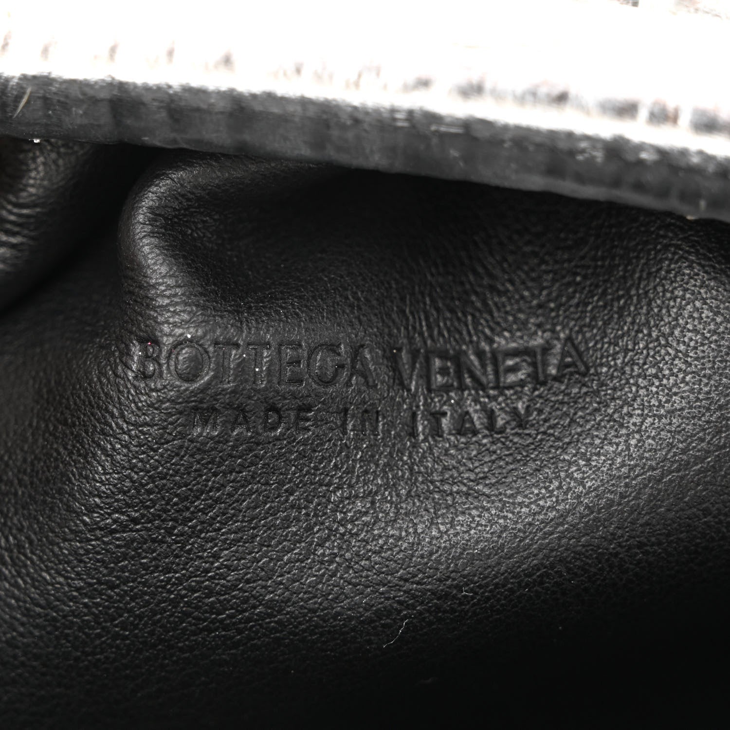 Bottega Veneta Metallic Bark Calfskin The Mini Pouch Silver 6 of 13