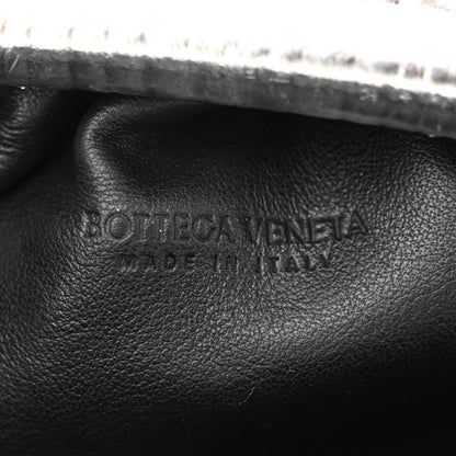 Bottega Veneta Metallic Bark Calfskin The Mini Pouch Silver 6 of 13