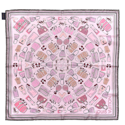Louis Vuitton Silk Essentials LV Square Scarf Rose 1 of 7