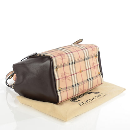 Burberry Haymarket Check Small Canterbury Tote Chocolate 7 of 12