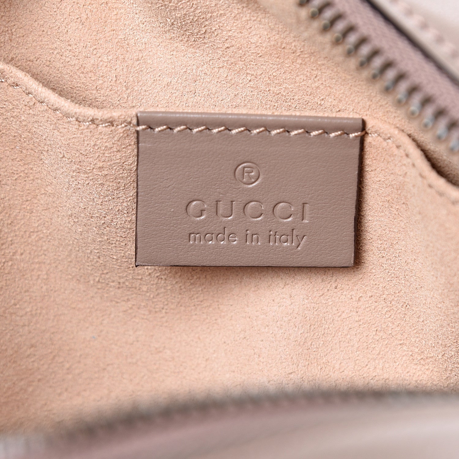 Gucci Calfskin Matelasse Mini GG Marmont Chain Shoulder Bag Porcelain Rose 5 of 9