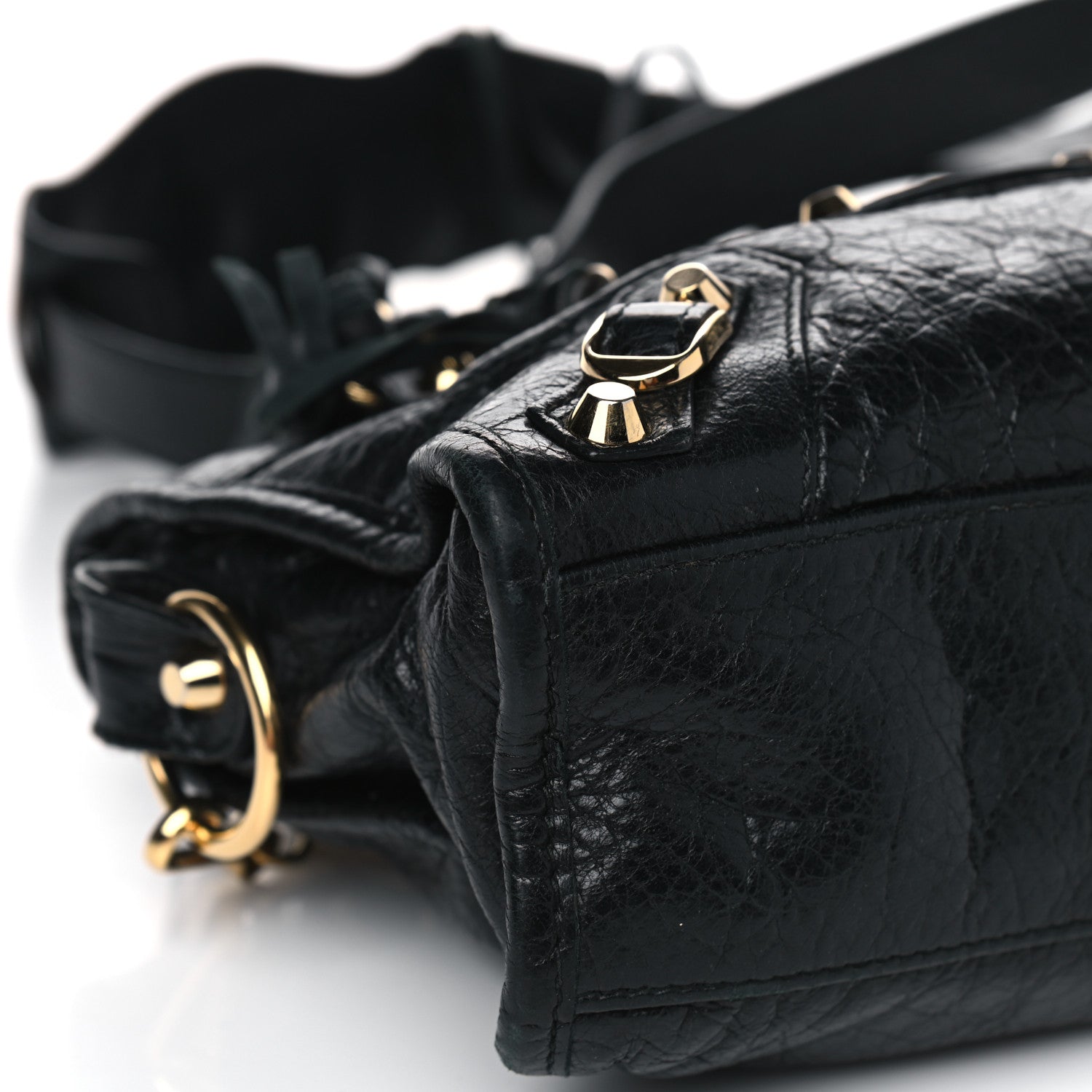 Balenciaga Agneau Classic Gold Hardware Mini City Black 6 of 13