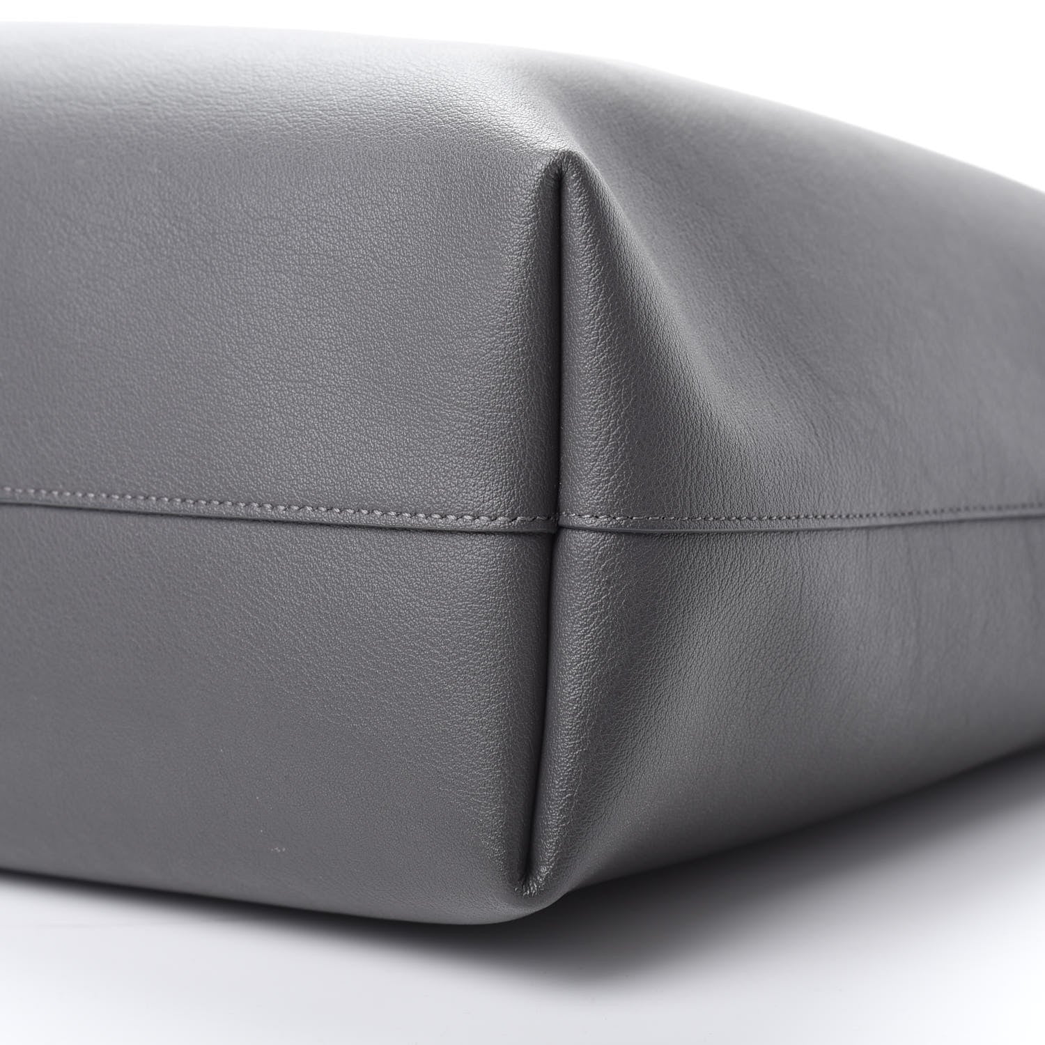 Saint Laurent Calfskin Large Shopping Tote Storm 11 of 12
