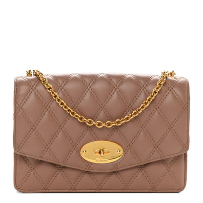 Mulberry Smooth Calfskin Quilted Small Darley Shoulder Bag Dark Blush 1 of 9