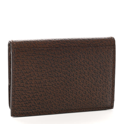 Salvatore Ferragamo Pigskin Gancini Coin Case Brown 3 of 6