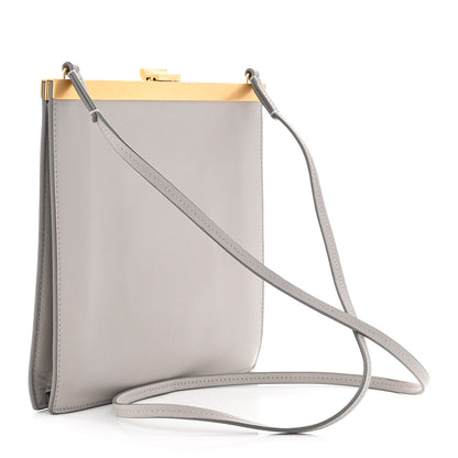 Celine Smooth Calfskin Mini Clasp Bag Light Grey 3 of 11