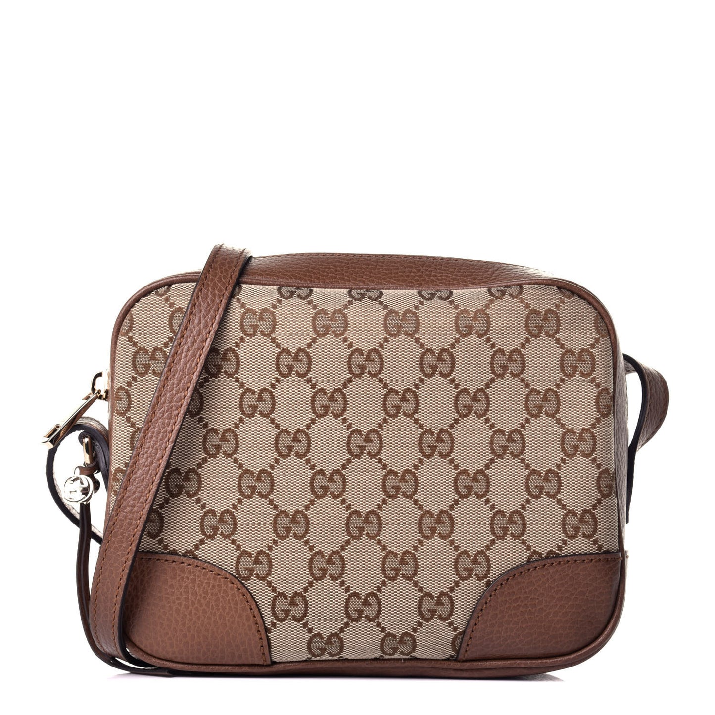 Monogram Mini Bree Messenger Bag Beige Tabacco