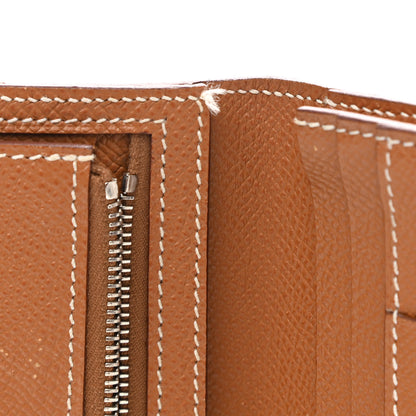 Hermes Epsom Bearn Gusset Wallet Gold 15 of 15