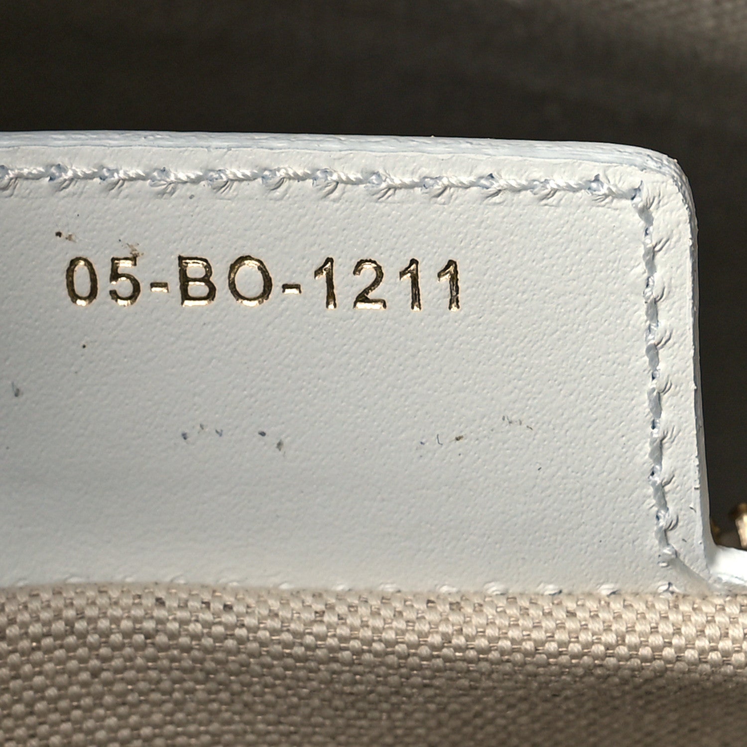 Christian Dior Calfskin Star Medium Dior Vibe Zip Bowling Bag White Blue 7 of 9