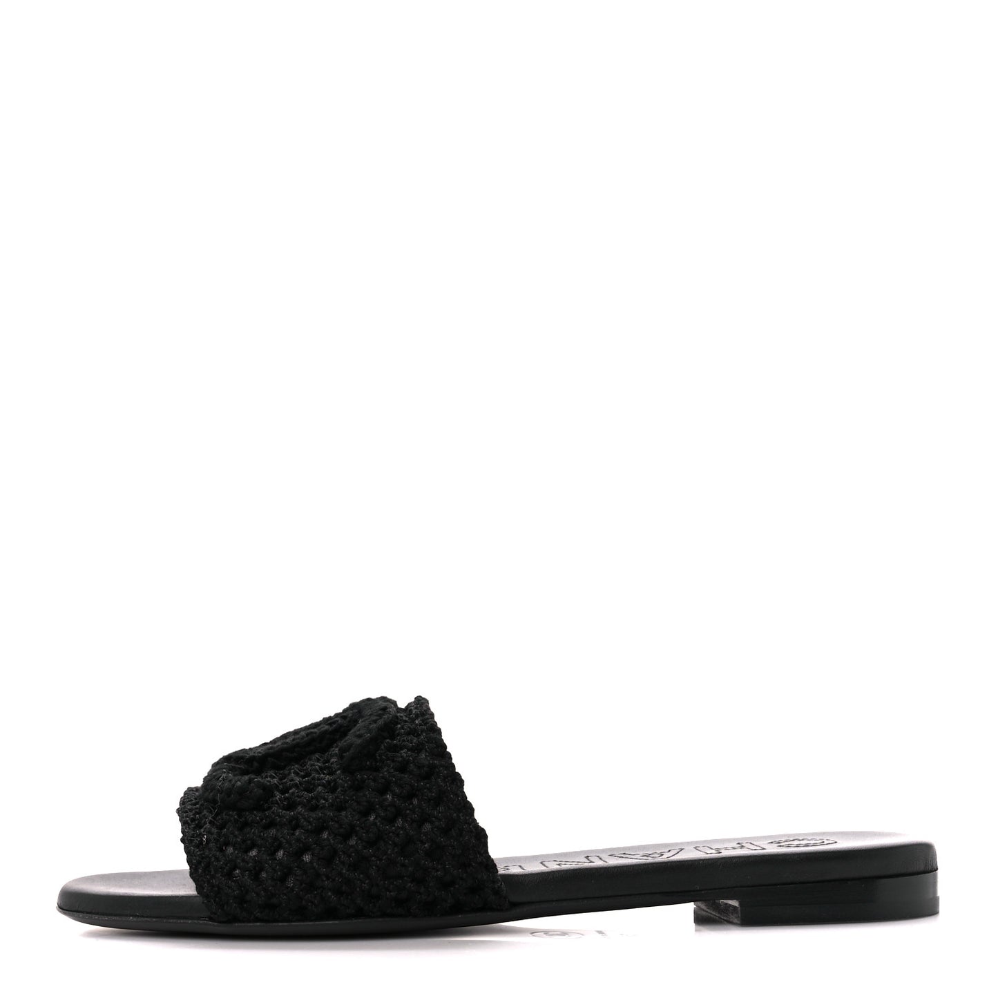 Crochet CC Mules Sandals 37 Black