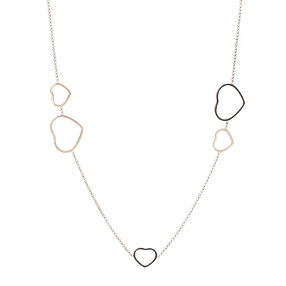 Chopard 18K Rose Gold Diamond Happy Hearts Sautoir Necklace 1 of 6