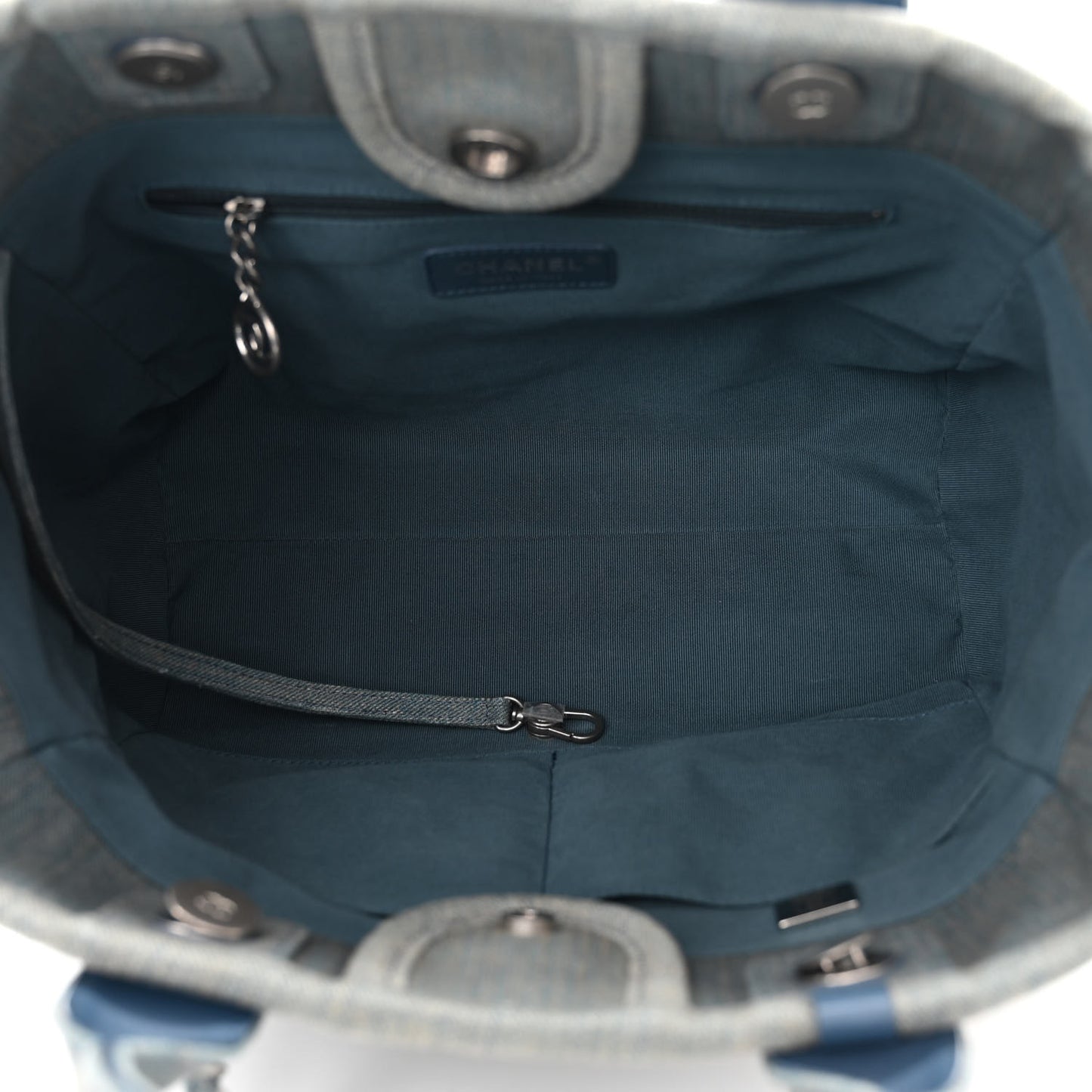 Denim Small Deauville Tote Light Blue