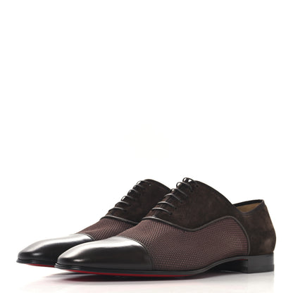 Christian Louboutin Calfskin Veau Velours Mens Greggo Flat Oxfords 43 Amara 43 Cosme 4 of 9