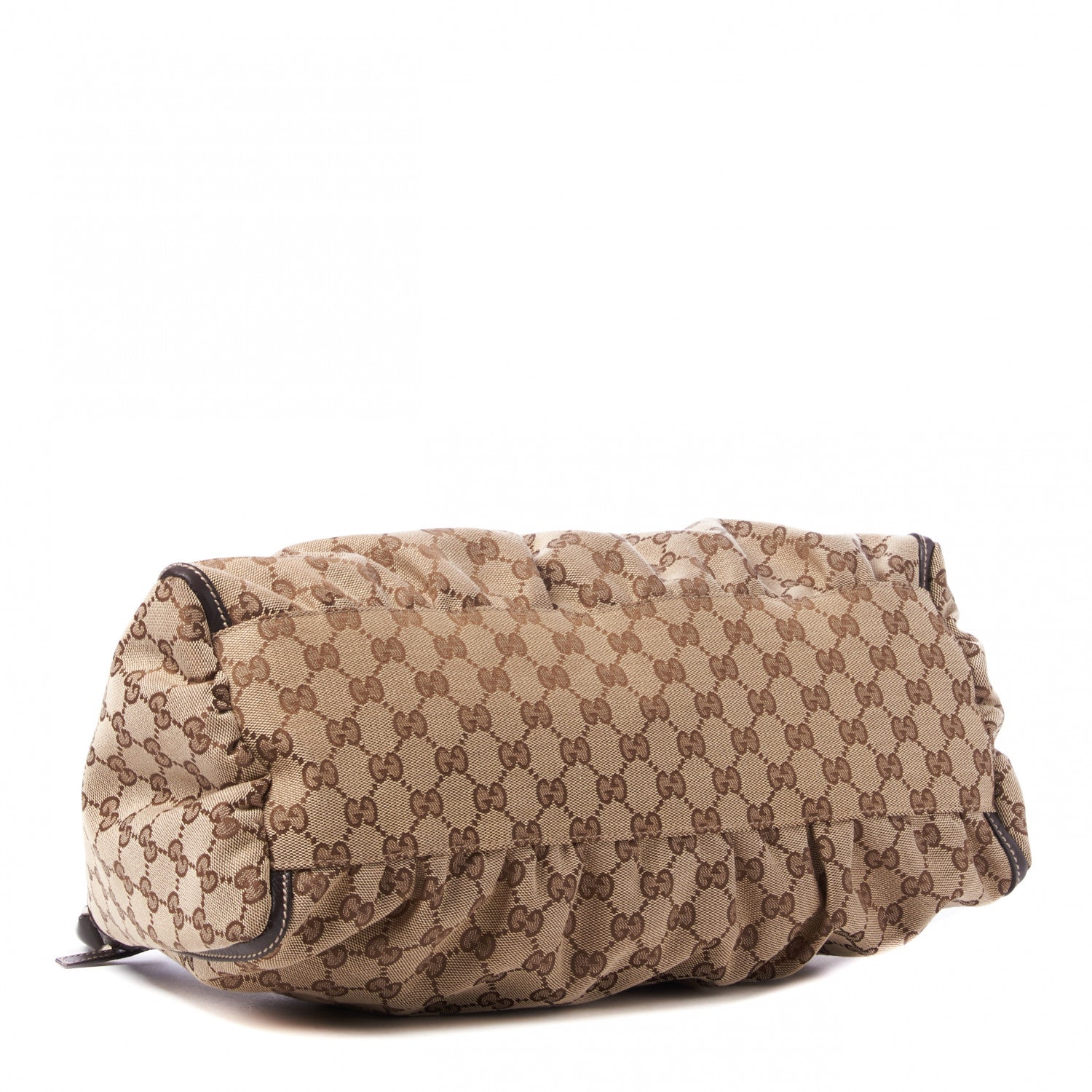 Gucci Monogram Large D Gold Hobo Dark Brown 3 of 9